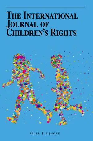 Cover of the International Journal of Children's Rights