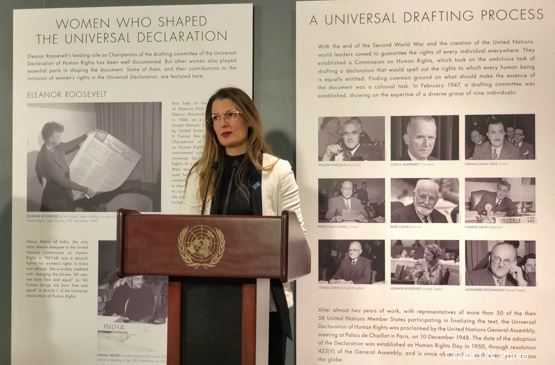 Rebecca Adami at the UN